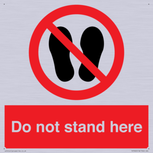 Do not stand here